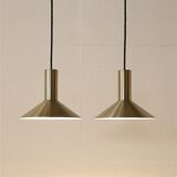Set of 2 Fog & Mørup / Hans Due “Formel 1” pendant lamps / Mid-century Danish modern design / 1970s