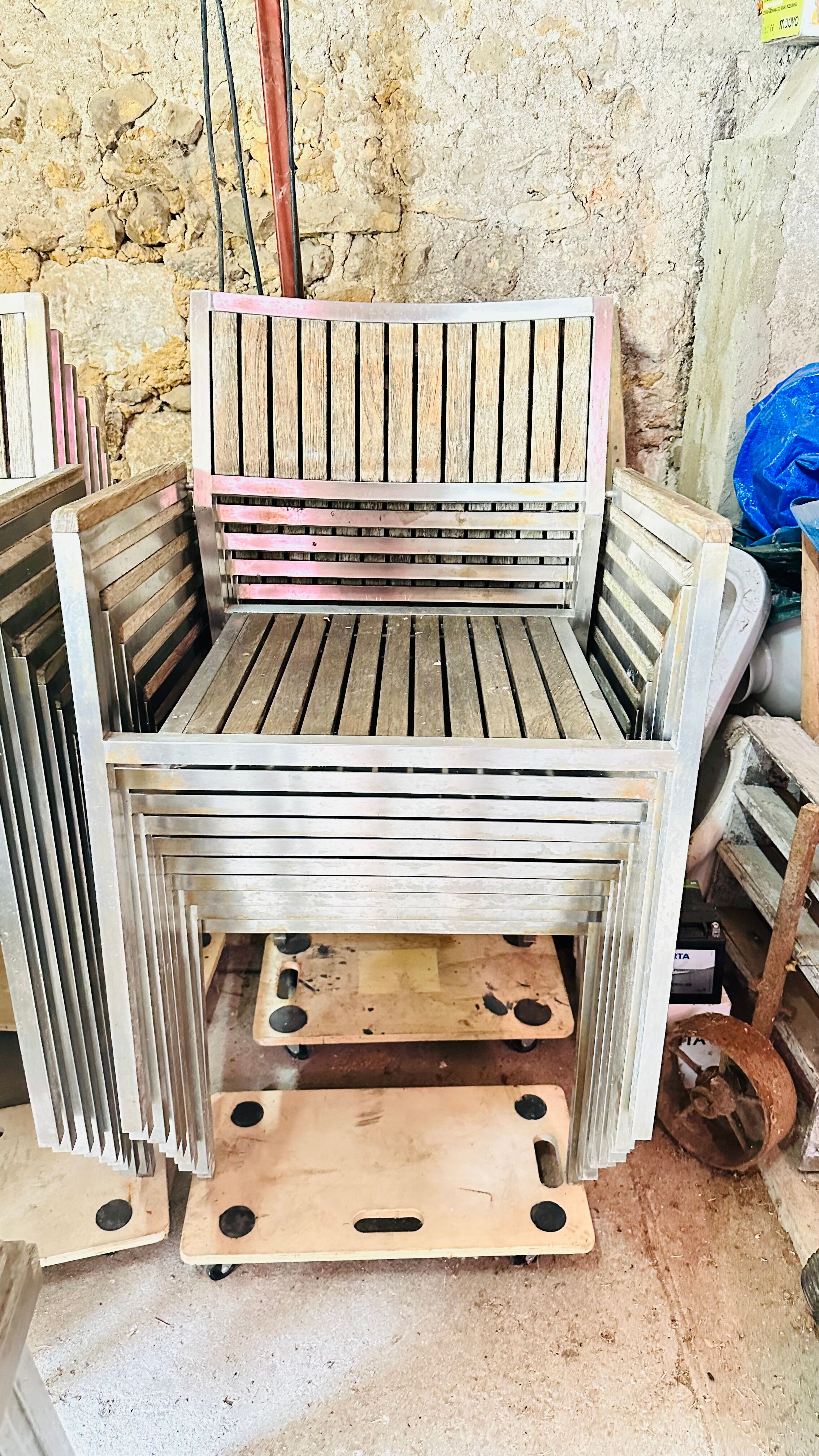 10 Terrace / garden chairs