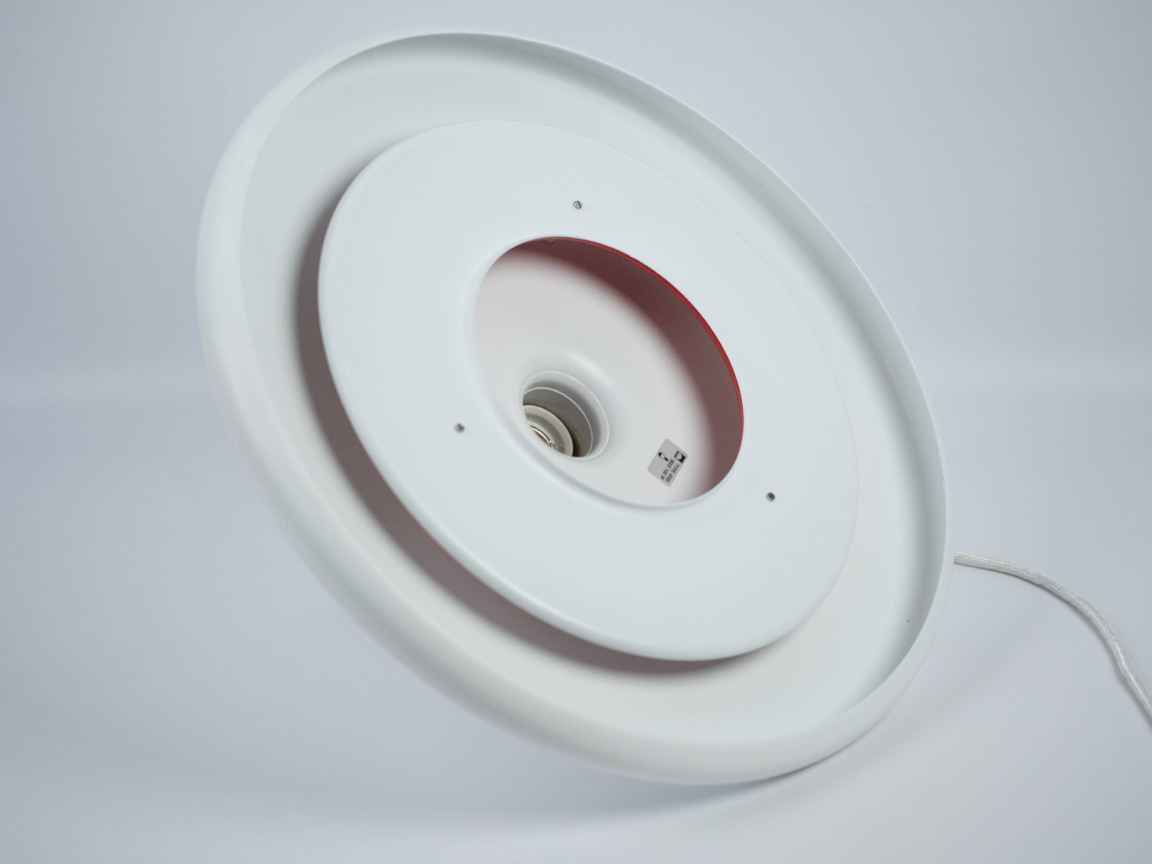 Danish vintage Optima pendant lamp by Hans Due, Fog og Morup, 1973