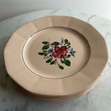 Set of 8 Sarreguemines Digoin flat plates