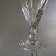 6 Louis Philippe wine glasses with flat sides - 19th century.