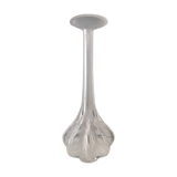 Large frosted and engraved glass vase