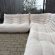 Original ligne roset togo set 3z, 2z + corner beige corduroy in new condition!!