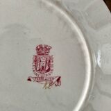 2 assiette a dessert Terre de Fer Gien Modele Chantecler Rouge Coq