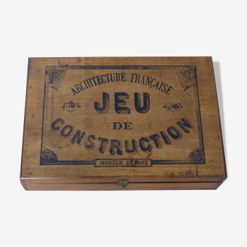 Boite de jeu de construction architecture française fin XIX