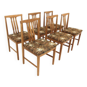 Set de 6 chaises en chêne,