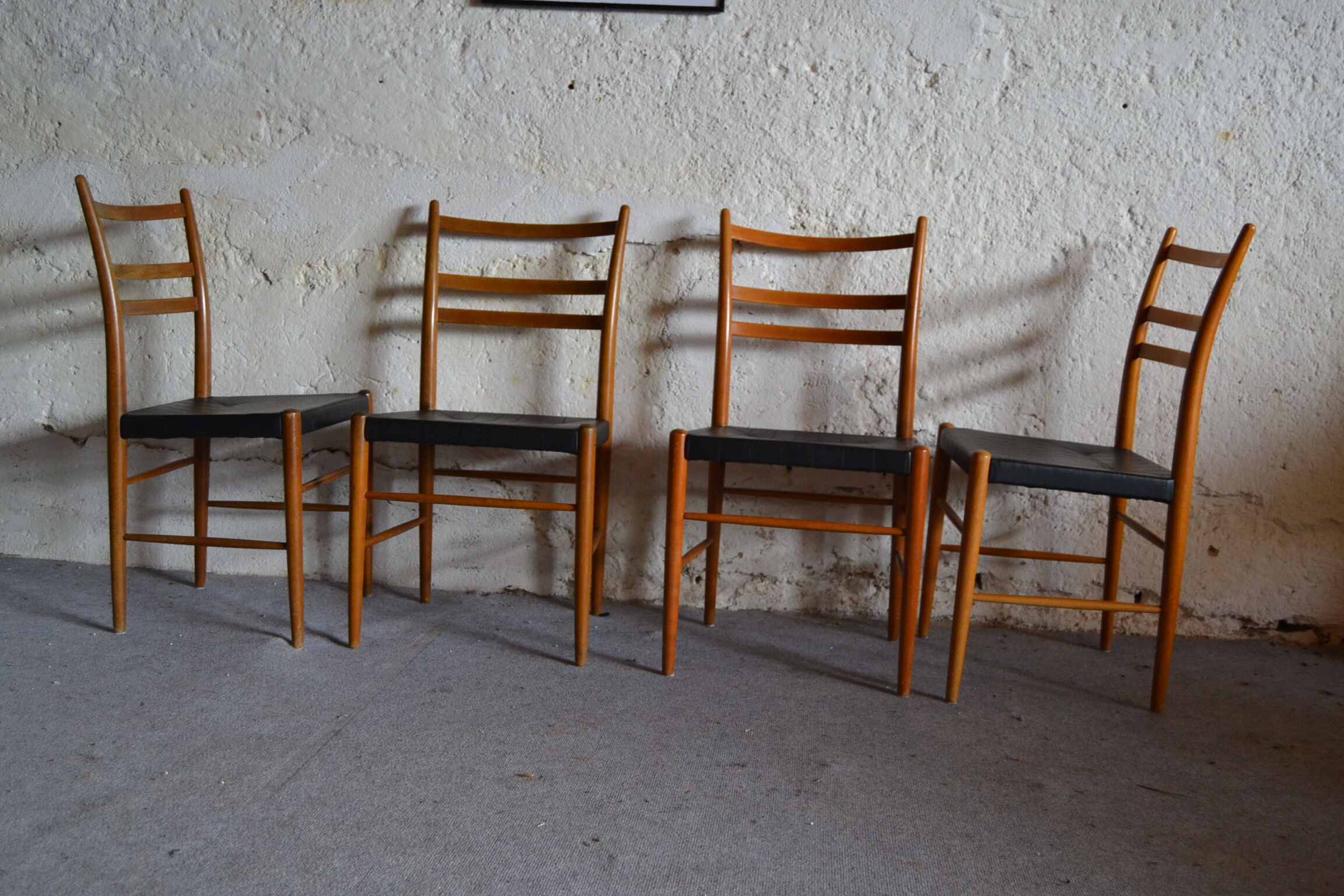 Série de 4 chaises scandinaves Gemla de Yngve Eckstöm