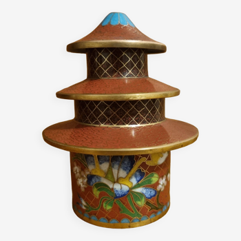 Cloisonné box in the shape of a Pagoda Temple of Heaven
