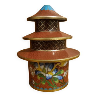 Cloisonné box in the shape of a Pagoda Temple of Heaven