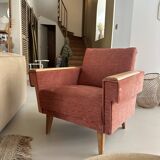 50s-60s velvet armchair