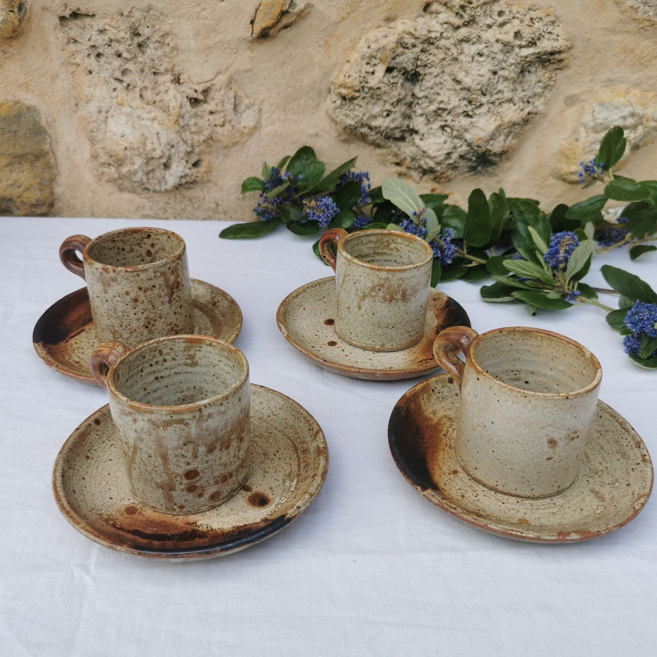Stoneware coffee service
