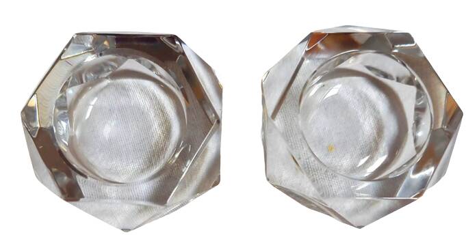 Paire de salerons en cristal de Baccarat