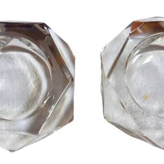 Pair of Baccarat crystal salt cellars