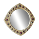 Modernist mirror, J Capo Enamels, wood and enamel