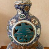 Vase cloisonné en forme de courge