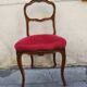 Louis XV style walnut bedroom chair, circa 1900.