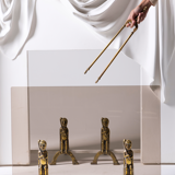 Plaster fireplace from Atelier Sedap