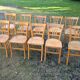 Ensemble de 10 chaises bistrot années 1950-60 vintage