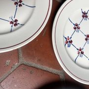 6 assiettes plates Badonviller modèle Normandie