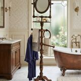 Elegante Piantana da Bagno in Faggio