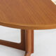 Vintage Danish round extendable dining table Gudme 1960s