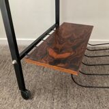Table side on wheels from the 60s