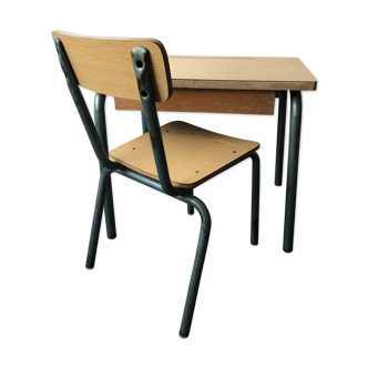 Student desk and chair vintage