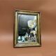 old gold leaf wood mirror