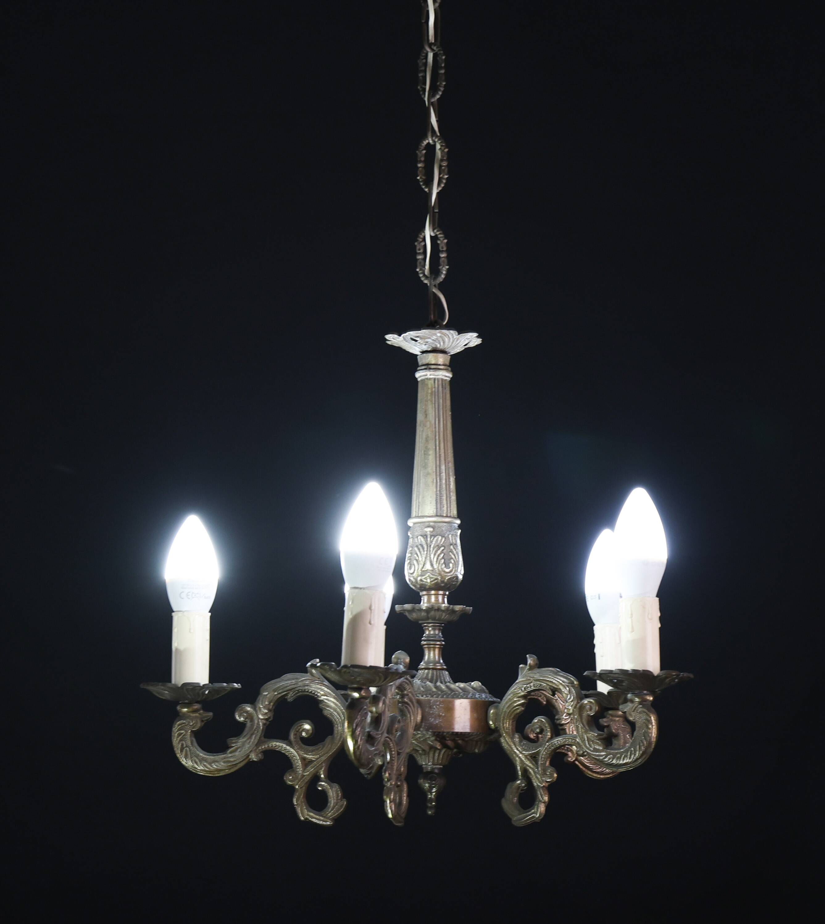 Fascinating Vintage Brass chandelier, 1960s