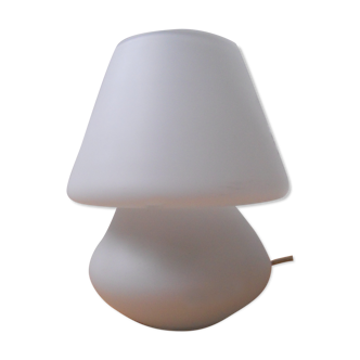 80s glass mushroom lamp