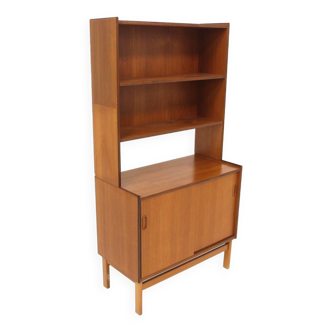 Commode-bibliothèque scandinave en teck, Suède, 1960