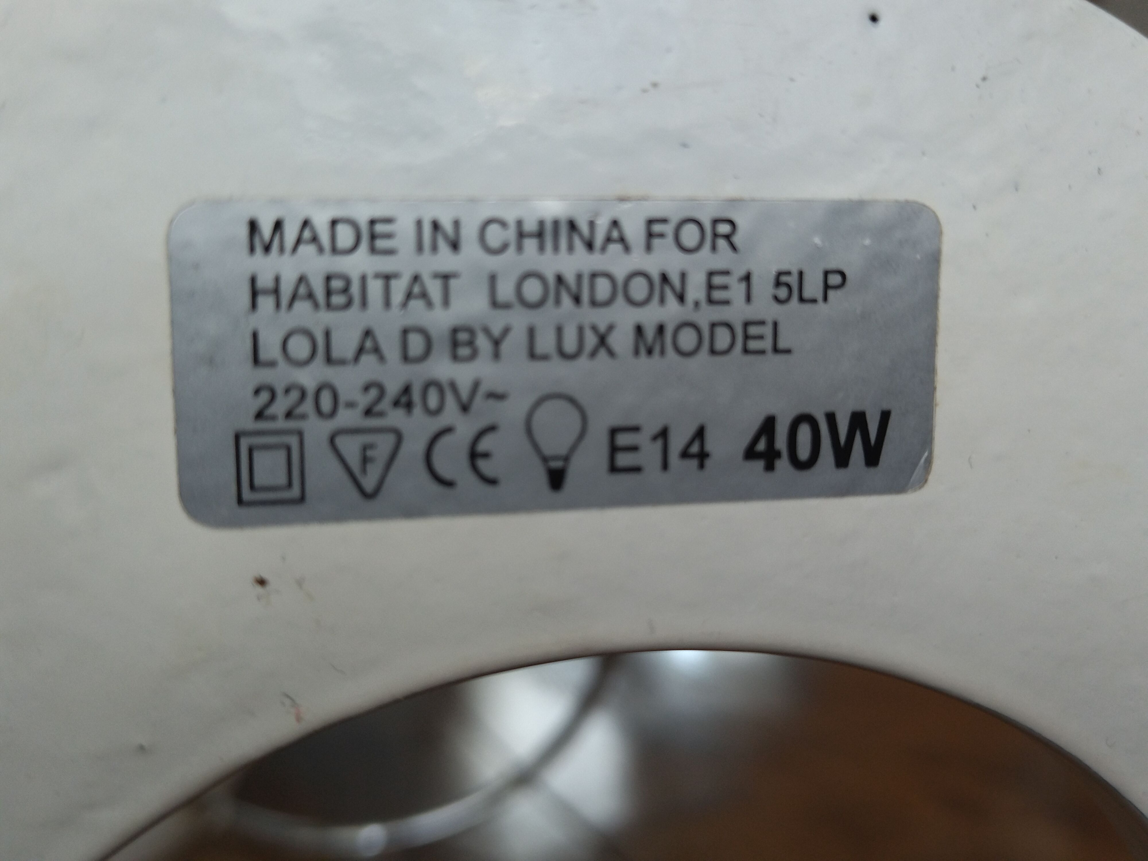 Vintage Table Lamp Habitat