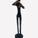 Brutalist bronze sculpture
