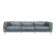 LC3 down cushions Y extra leather 3-seater sofa by Le Corbusier Cassina 90s