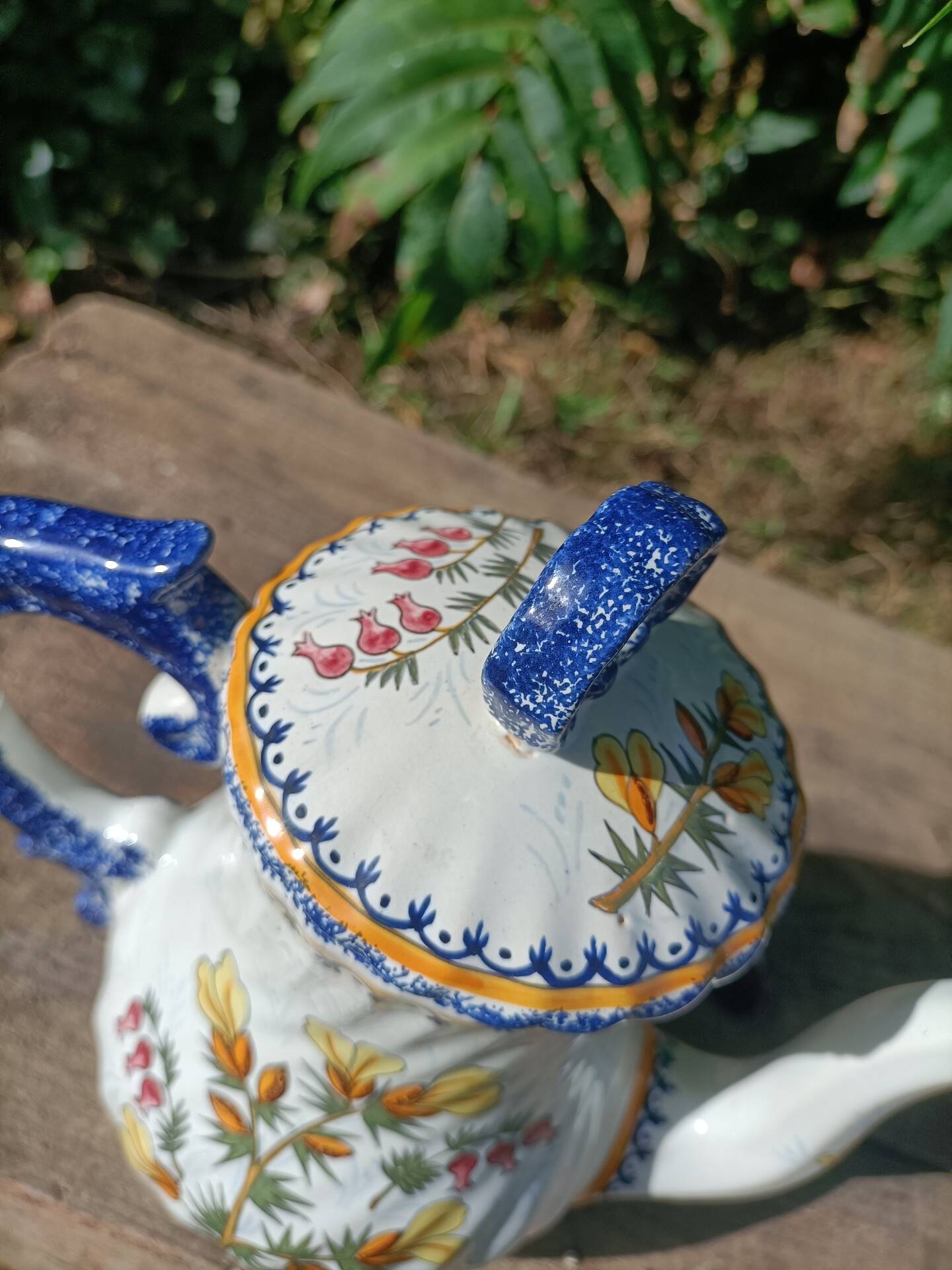 Henriot Quimper Teapot Sugar Bowl