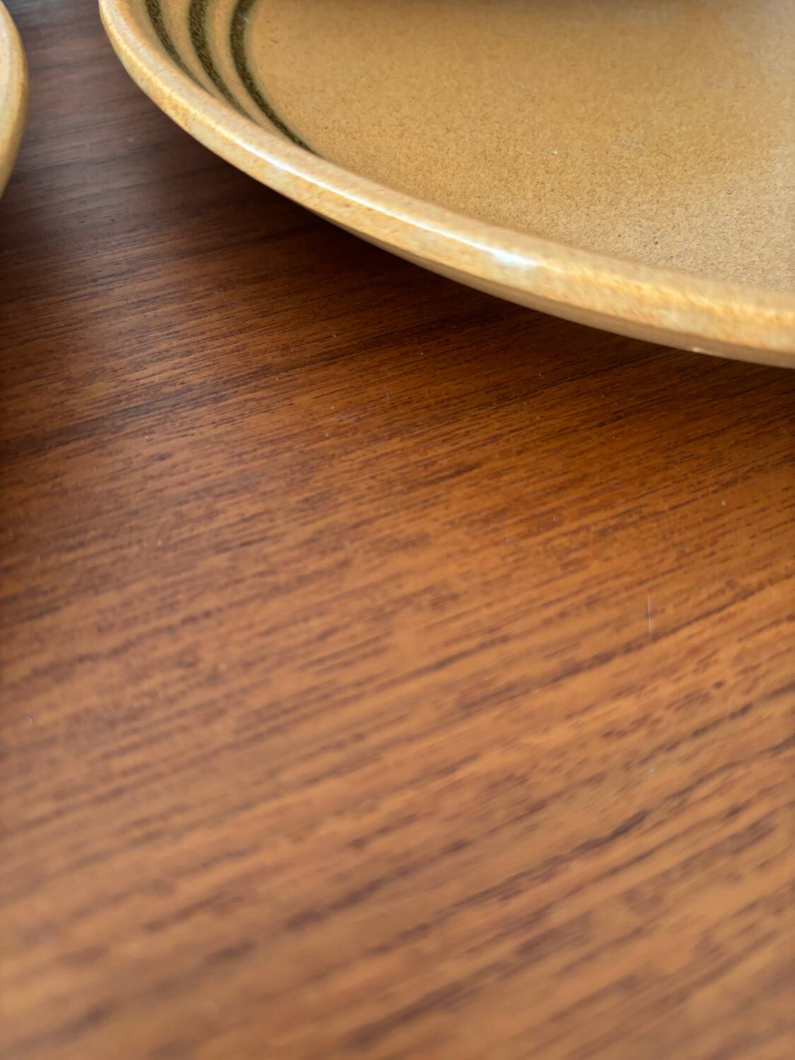 Lot de 6 assiettes en grès sarreguemines - grès vintage