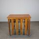 Restored mid-century folding table and stools by Poul Hundevad, Denmark, 1960s