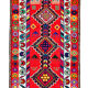 Hand-Knotted Unique Turkish Multicolor Runner Rug 83 cm x 385 cm