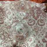Pair of two large tasting cognac glasses