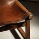 Paco Muñoz, Pair of lounge hunting armchairs, model "Riaza", leather and walnut, 1960