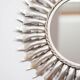 Silver Spanish sun mirror circa 1960 (44 cm)
