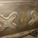 Coin - Bar from the 1940s in black-coloured cerused oak white of origin