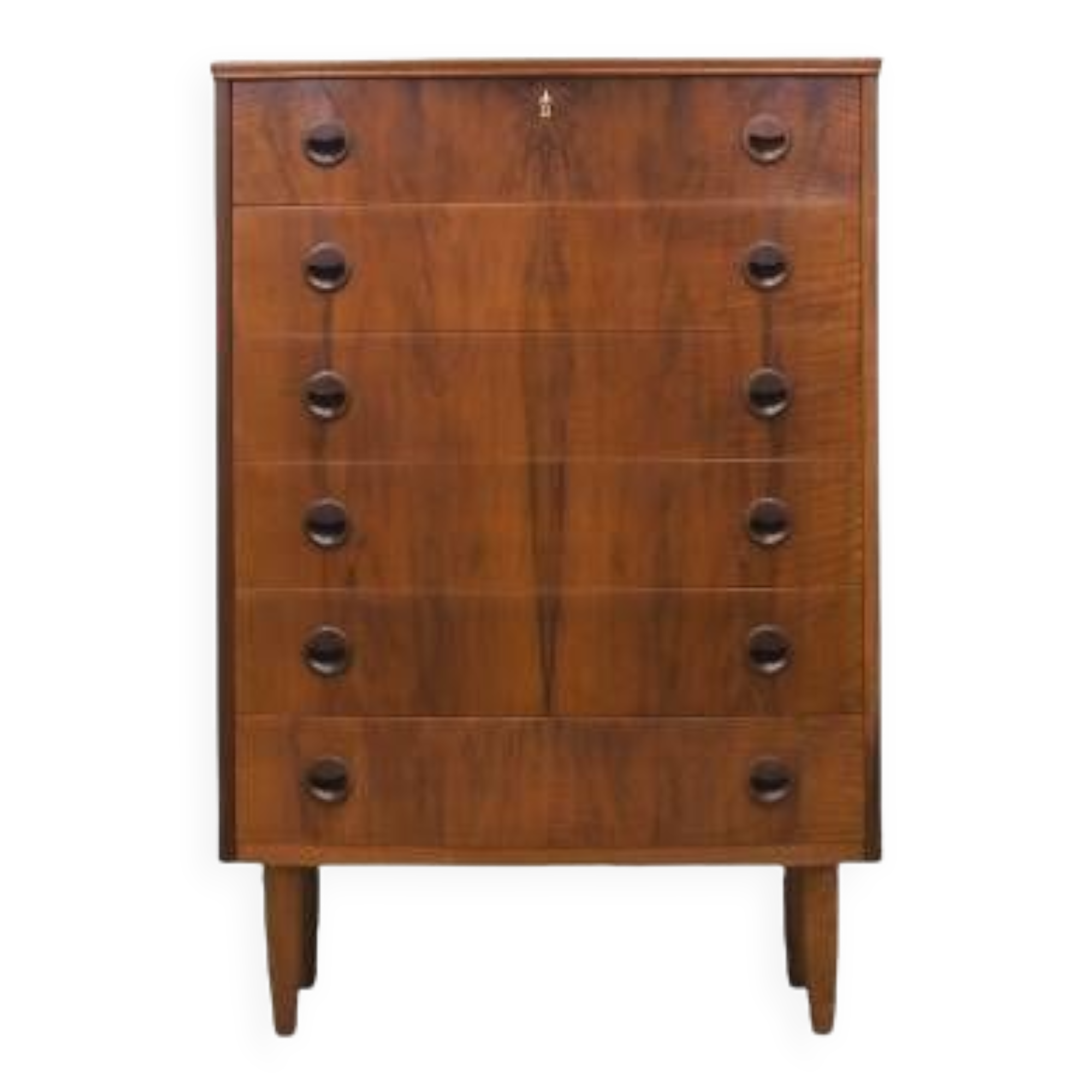 Walnut chest of drawers, Danish design, 1960s, production: Denmark