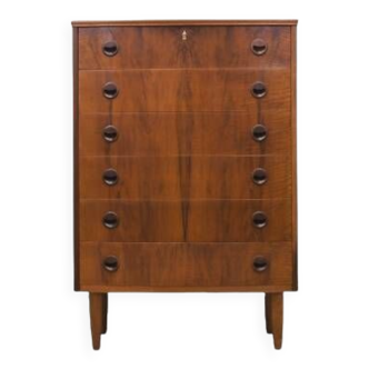 Walnut chest of drawers, Danish design, 1960s, production: Denmark