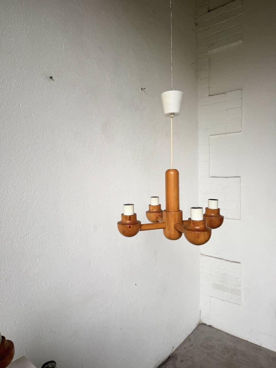 Paire de suspensions Ikea en pin 1980