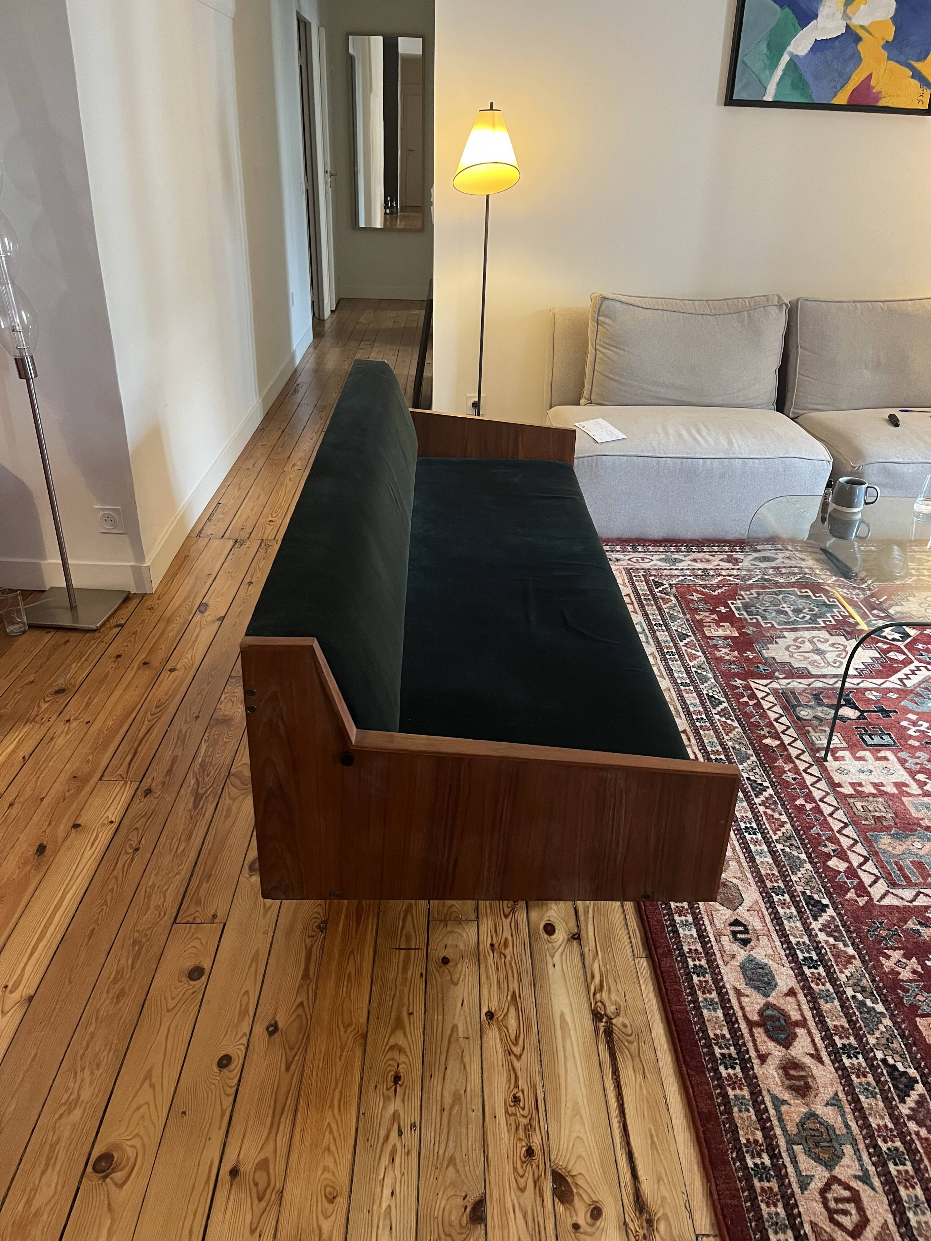 Green Swedish daybed sofa