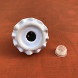 Salière / Poivrière  Céramique forme Oeuf  Décor Couslip (primevère)