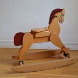 Wooden rocking horse