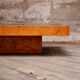 Coffee table in elm magnifying glass Roche Bobois
