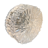 Plafonnier en verre ciselé des années 50